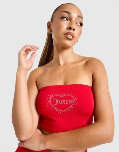 Juicy Couture  Rövid top Diamante Heart Logo 