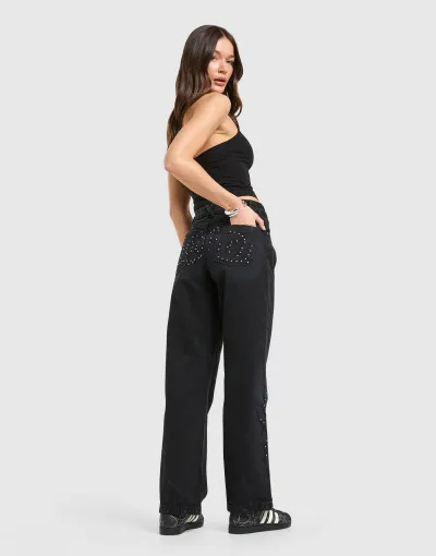 Hoodrich  Farmernadrág HOODRICH Luz Wide Leg Jeans 