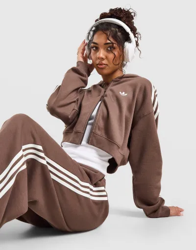 adidas Kapucnis pulóver 3S CROPPED HOOD