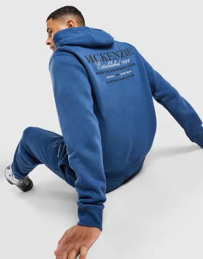 McKenzie Kapucnis pulóver MCKENZIE-BLUZA Z KAPTUREM TYPE OH HD BLU