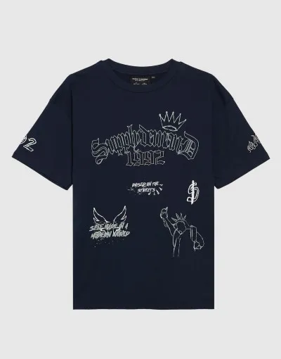 Supply & Demand Póló SUPPLY & DEMAND T-SHIRT SCRATCH Kamasz